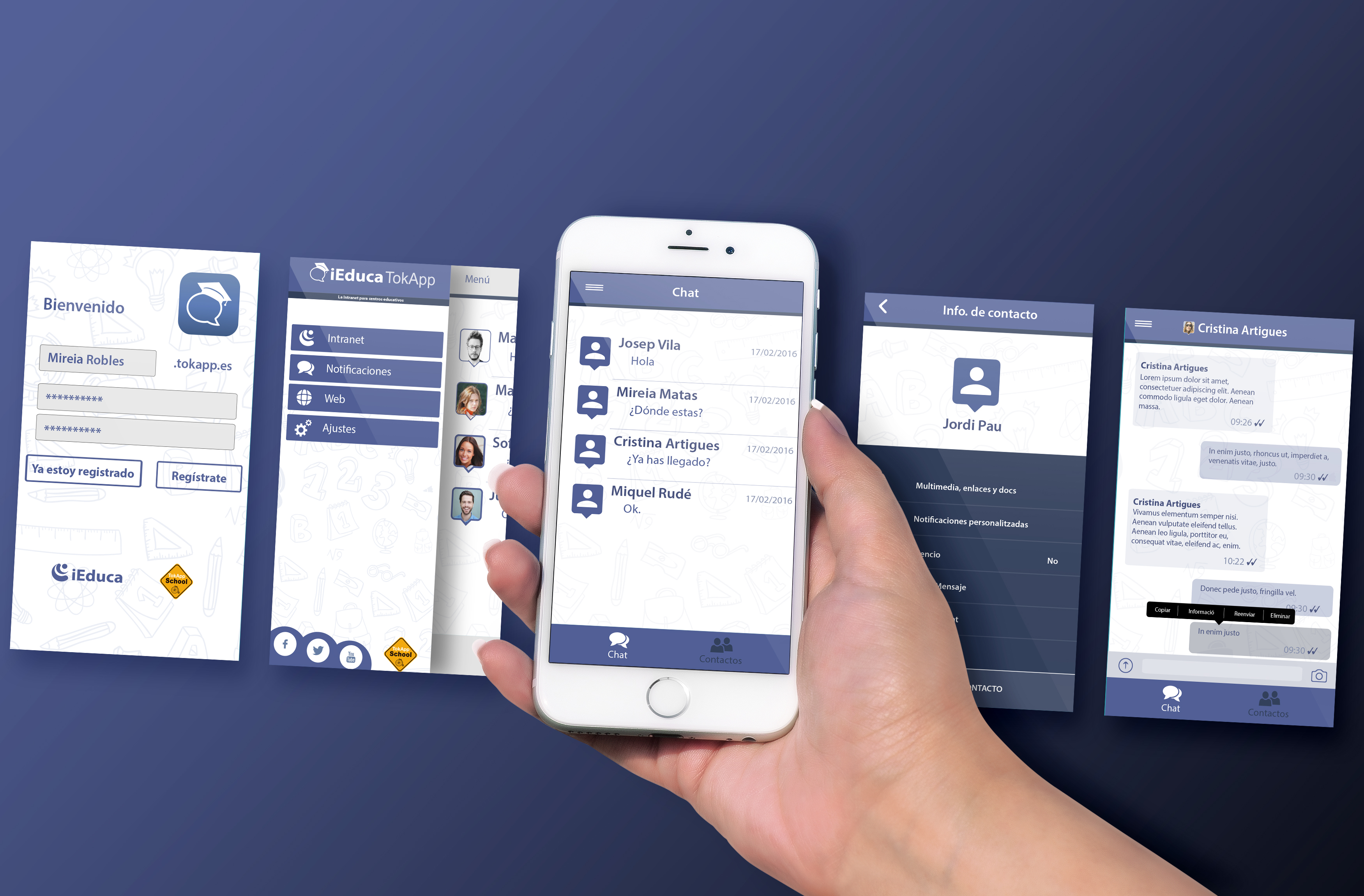 subpantallas iEduca tokapp